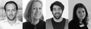Les auteurs du projet avec de gauche à droite: Joris Lipsch, Ingrid van der Heijden, René van Poppel, Floriane Pic © thecloudcollective