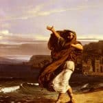 Démosthène s'exerce à la parole devant les vague.