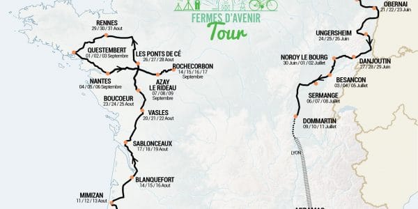 Le parcours du Fermes d'Avenir Tour © Fermes d'avenir Le parcours du Fermes d'Avenir Tour © Fermes d'avenir
