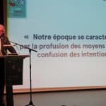 Jean-guy Henckel lors du 15ème forum du réseau cocagne à Dinan © réseau Cocagne